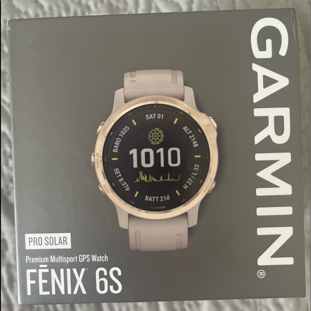 Garmin Fenix 6S Pro Solar Watch.